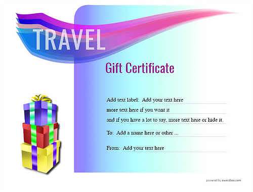 travel gift certificate style7 blue template image-302 downloadable and printable with editable fields