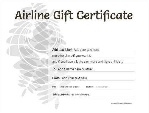 airline gift certificate style9 default template image-335 downloadable and printable with editable fields