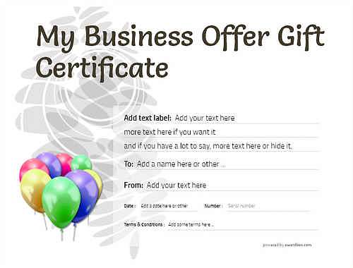 business gift certificate style9 default template image-465 downloadable and printable with editable fields