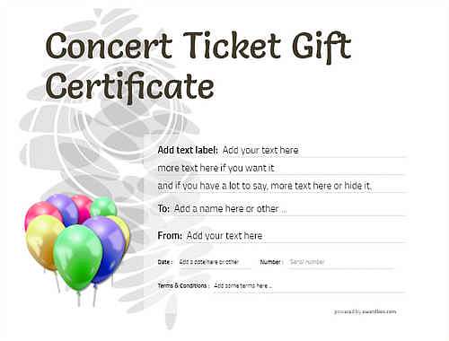 concert ticket gift certificate style9 default template image-595 downloadable and printable with editable fields