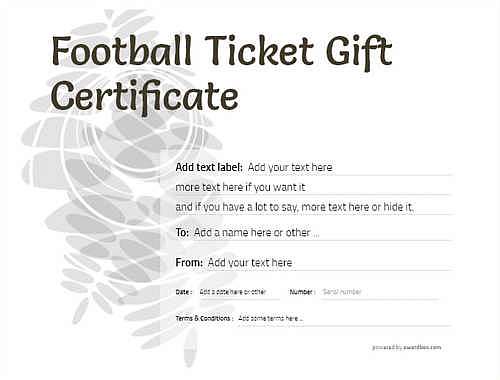 football ticket  gift certificate style9 default template image-621 downloadable and printable with editable fields