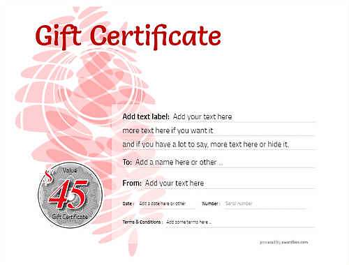 money   gift certificate style9 red template image-22 downloadable and printable with editable fields